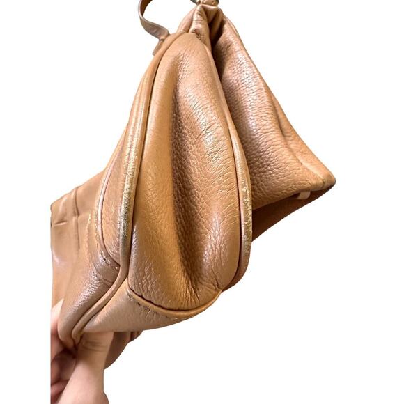 Tory Burch Amanda Pebbled Leather Foldover Crossbody Bag - Picture 7 of 8